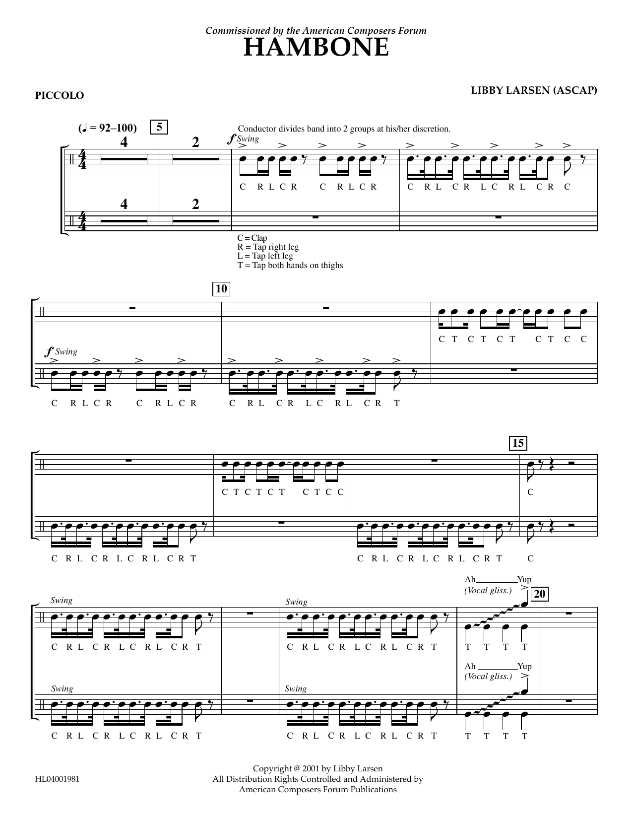 Produktbild zu: Hambone - Piccolo