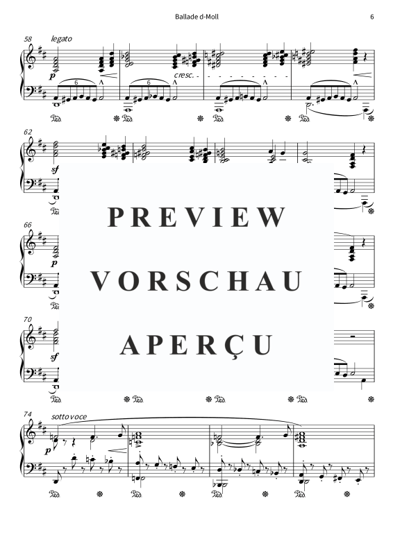 Produktgalerie: Seite 8 von 11 Ballade D-Moll - aus Soirées musicales op. 6 Nr. 4, , Klavier Solo