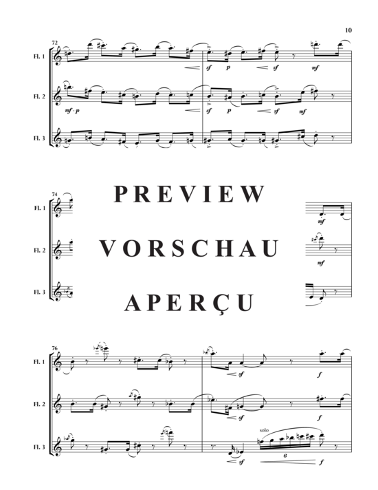 gallery: Splash! , , (3 Flöten - jeweils doppelt auf Piccoloflöte)