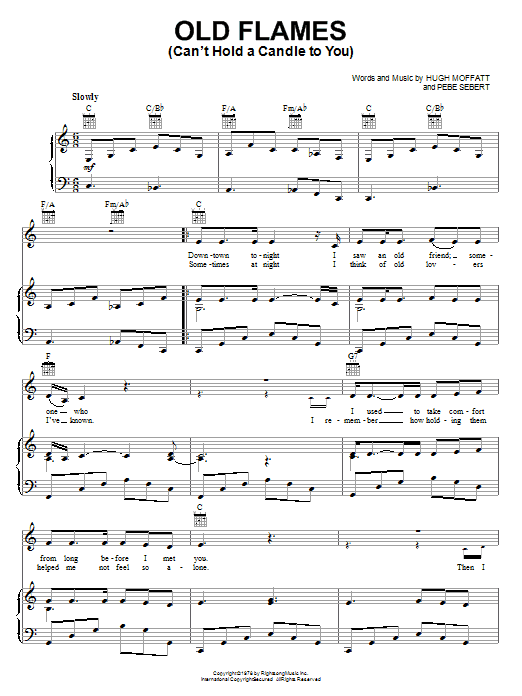Produktgalerie: Seite 1 von 1 Old Flames (Can't Hold A Candle To You), Dolly Parton, Gesang, Gitarre, Klavier