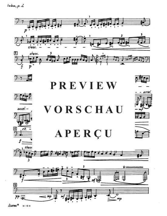 Product gallery: Page 16 of 18 De Profundis , , (tuba + piano)