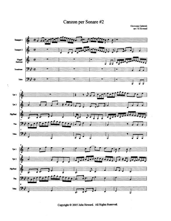 Produktgalerie: Seite 1 von 11 Canzone Per Sonare Nr. 2, , Blechbläser Quintett