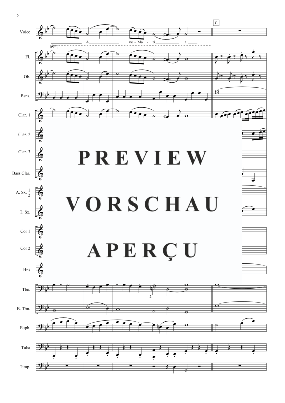 Produktgalerie: Seite 9 von 11 Ave Maria, , Concert Band und Tenor Solo