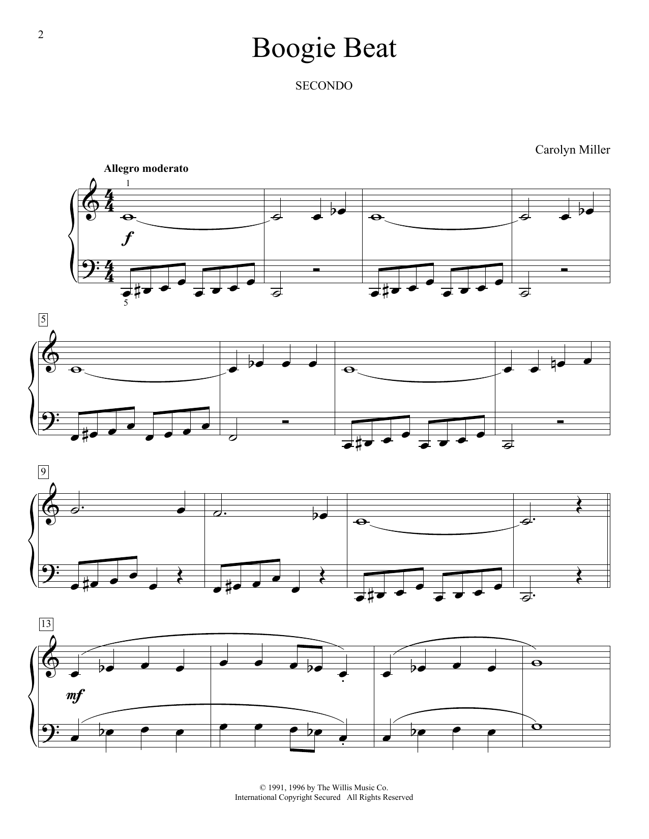 Produktgalerie: Seite 1 von 1 Boogie Beat, Carolyn Miller, Klavier