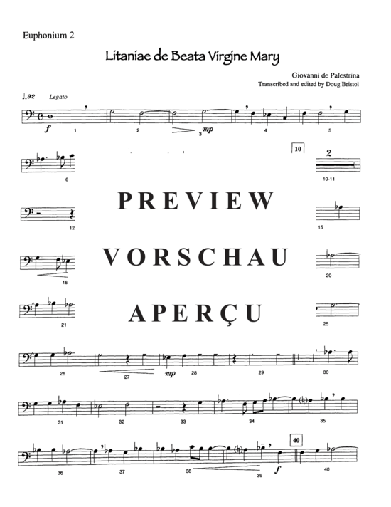 Product gallery: Page 14 of 21 Lianiae de Beata Virgine Mary , , (Tuba Quintet EEETT)