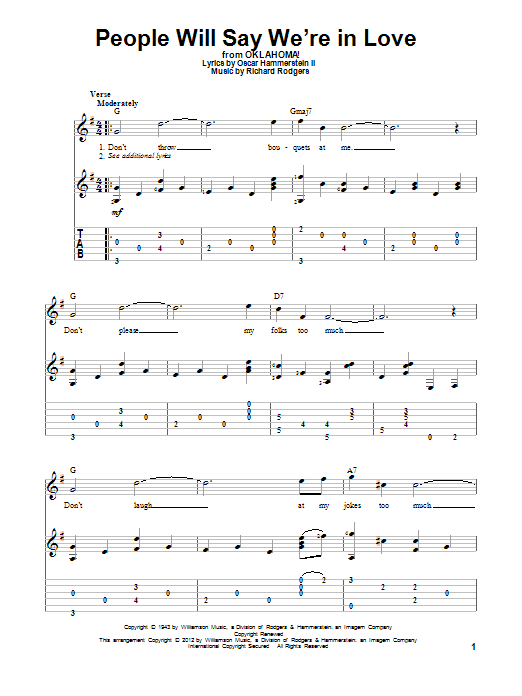 Produktbild zu: People Will Say We're In Love (from Oklahoma!)