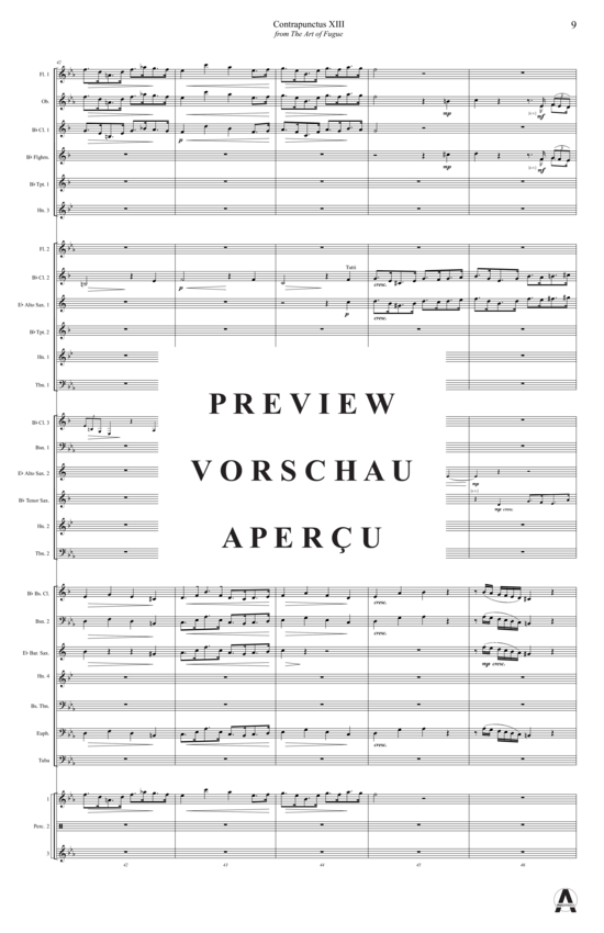 Produktgalerie: Seite 12 von 21 Contrapunctus 13 aus Kunst der Fuge , , (Concert Band)