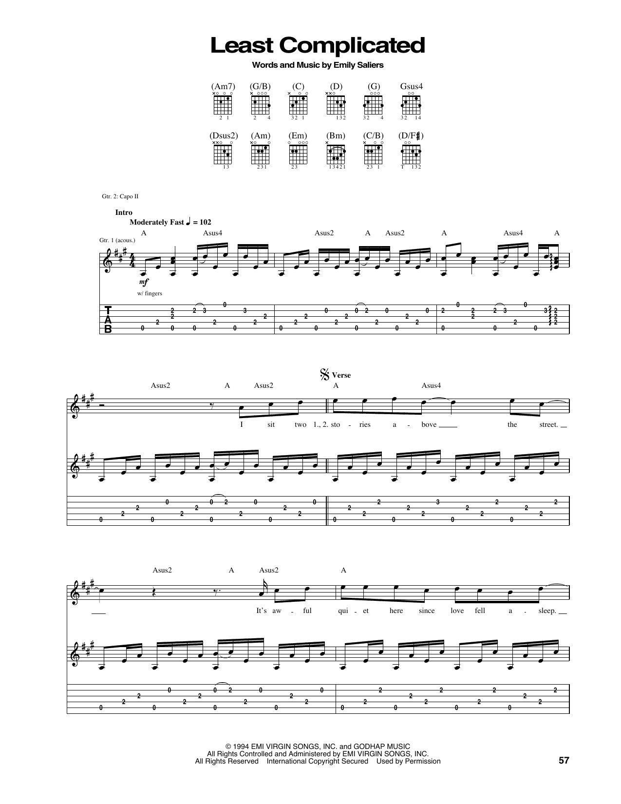 Produktgalerie: Seite 1 von 1 Least Complicated, Indigo Girls, Gitarre