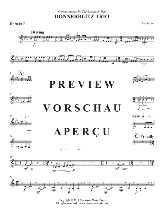 Produktgalerie: Seite 8 von 13 Donnerblitz Trio , , (Blechbläser Trio für Horn in F, Posaune + Tuba)