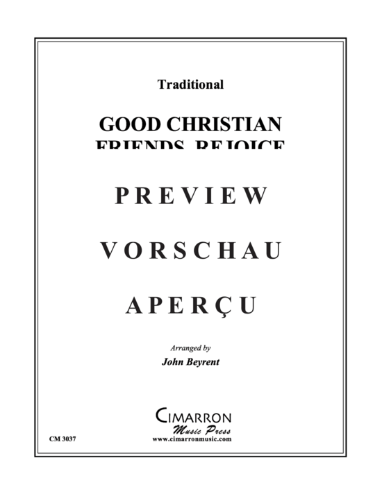 Produktgalerie: Seite 2 von 9 Good Christian Friends, Rejoice , , (Blechbläserquartett)