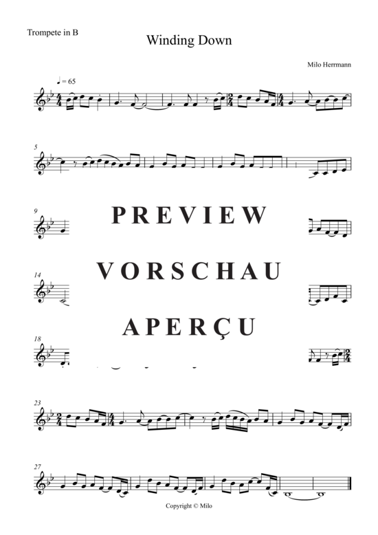 Produktbild zu: Winding Down Milo Herrmann