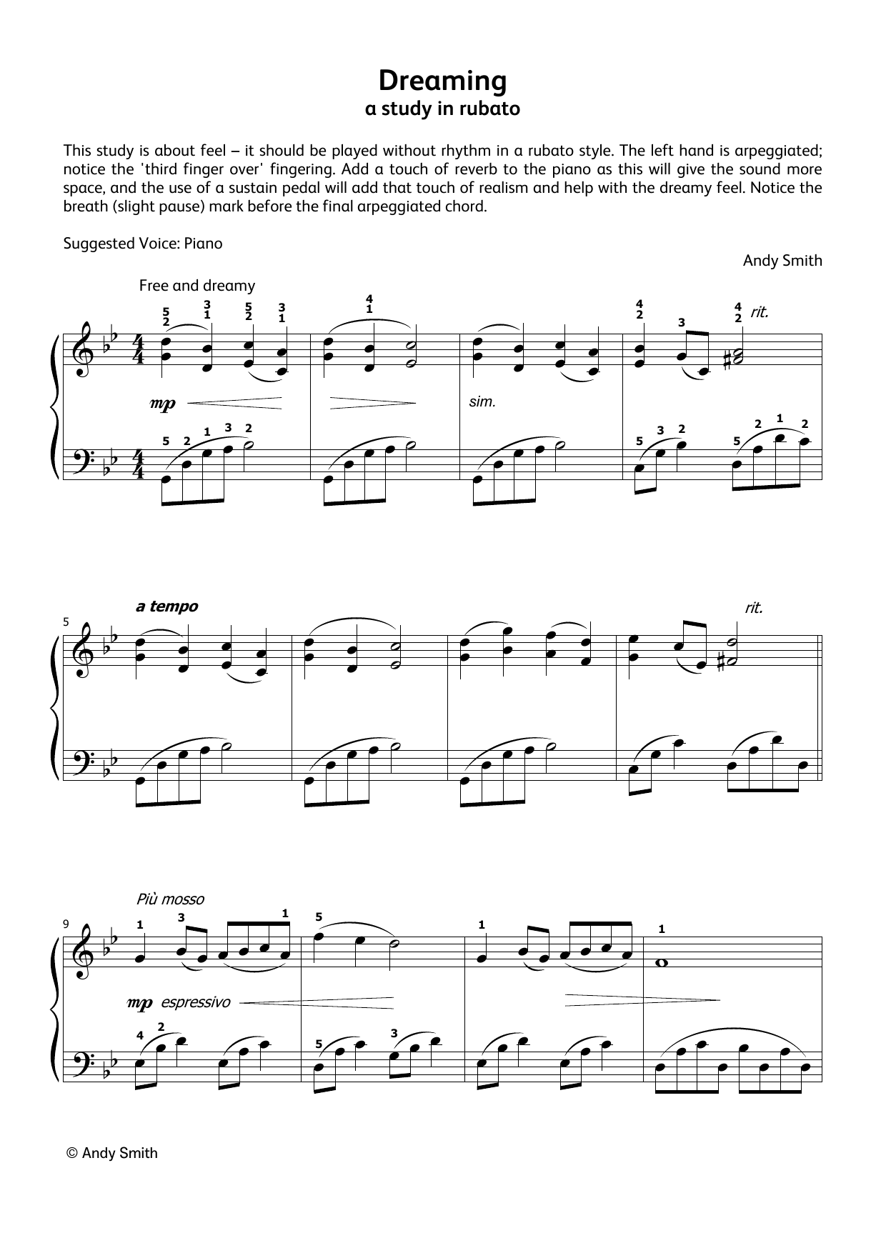 Produktgalerie: Seite 1 von 1 Dreaming (LCME Electronic Keyboard Grade 4 List A), Andy Smith, Klavier
