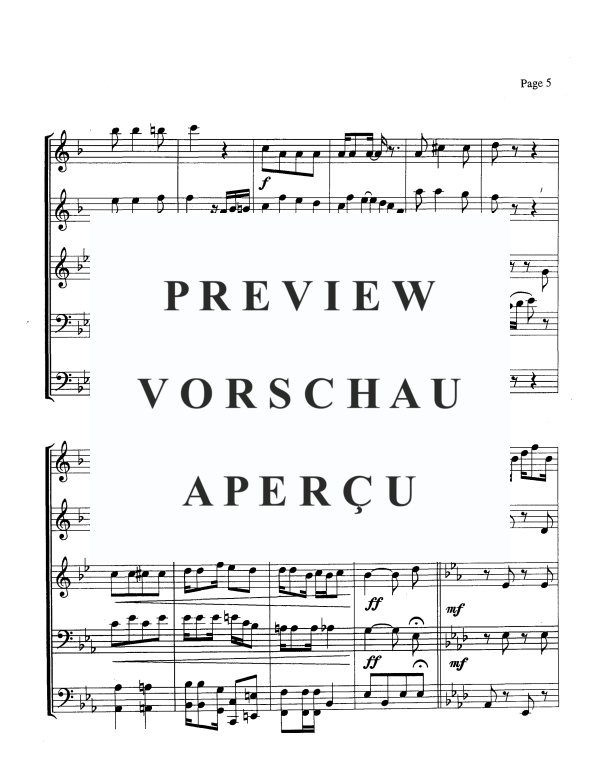 Produktgalerie: Seite 7 von 11 Peacherine Rag, , Blechbläser Quintett