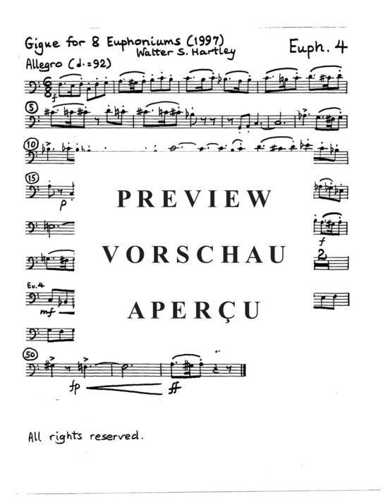 Produktgalerie: Seite 18 von 21 Intrada and Gigue , , (Euphonium Ensemble 8 Euphoniums)