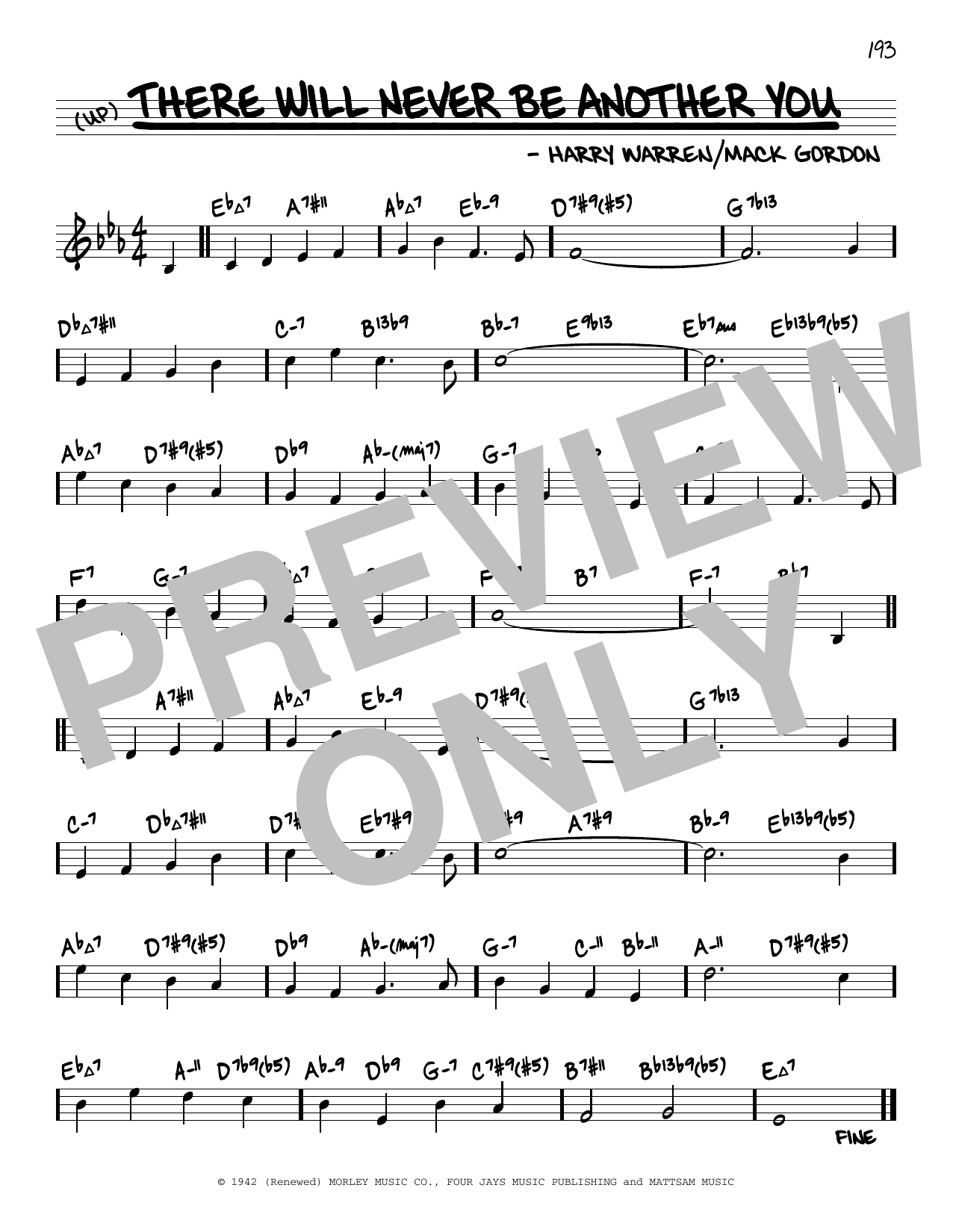 Produktbild zu: There Will Never Be Another You (arr. David Hazeltine)