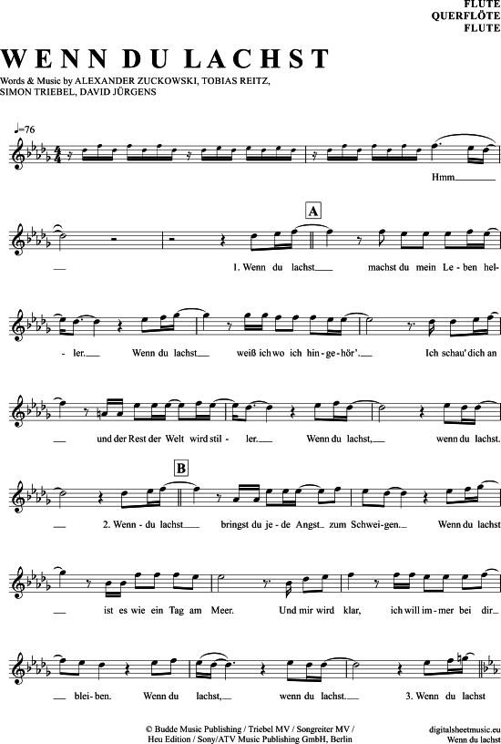 gallery: Wenn Du Lachst , Fischer, Helene, (transverse flute)