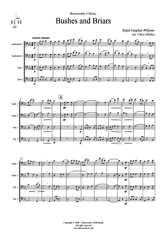 Product picture to: Bushes and Briars Ralph Vaughan Williams