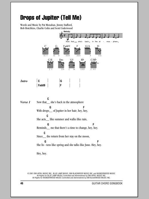 Produktbild zu: Drops Of Jupiter (Tell Me)