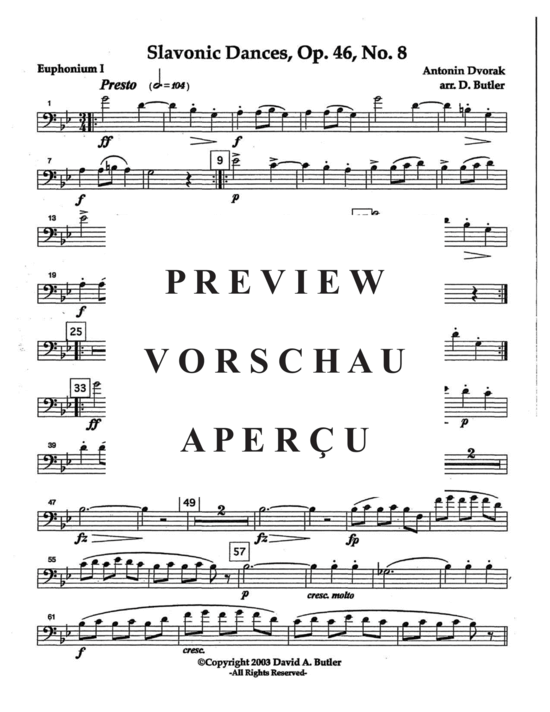 Product gallery: Page 19 of 21 Slavonic Dances Op. 46 No. 8 , , (Tuba Quartett EETT)