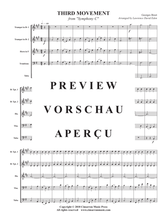 Produktgalerie: Seite 3 von 17 Third Movement , , (Blechbläser Quintett)