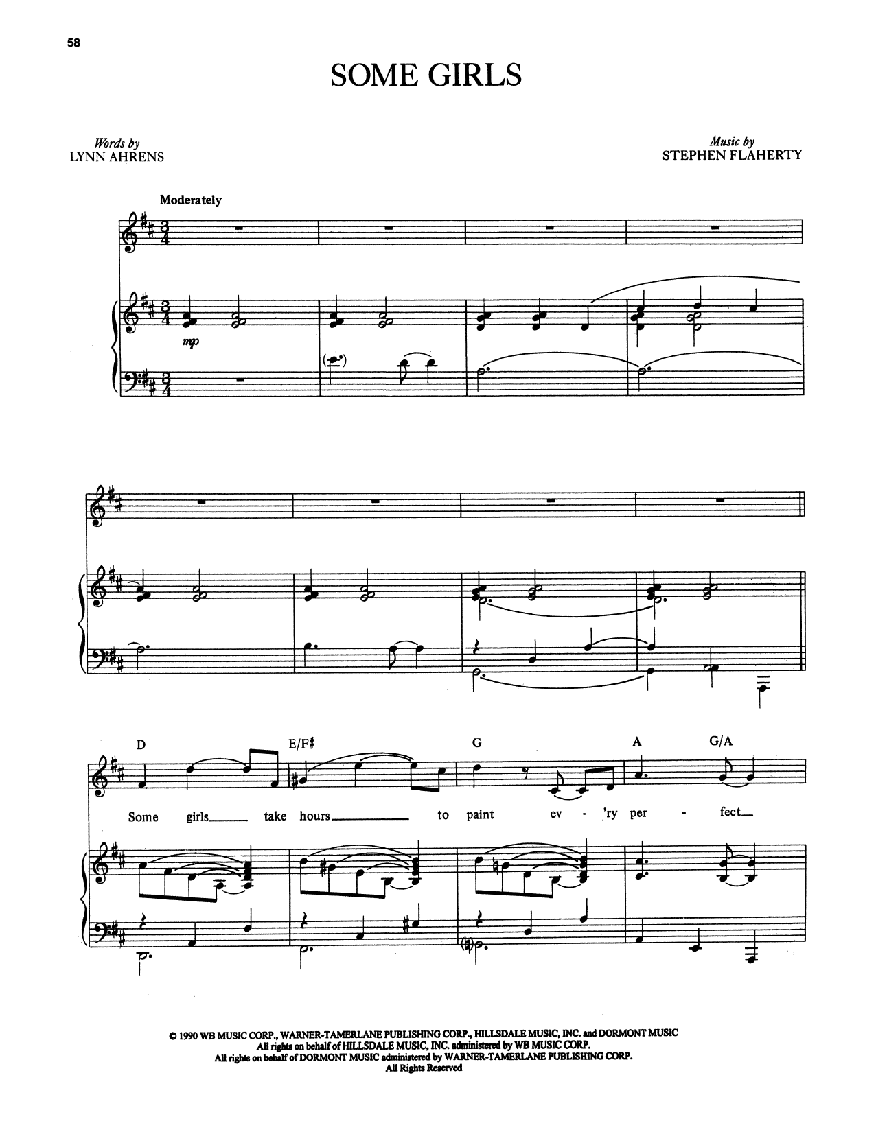 Produktbild zu: Some Girls (from Once on This Island)