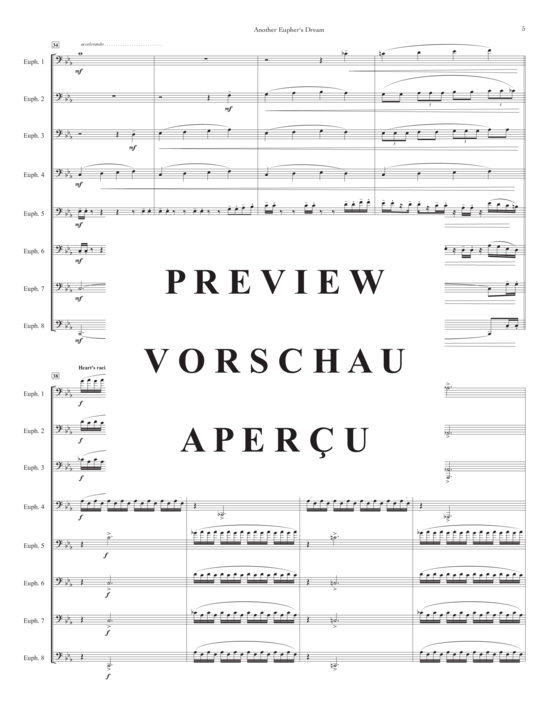 Product gallery: Page 6 of 21 Another Eupher´s Dream , , (Euphonium Ensemble 8 parts)