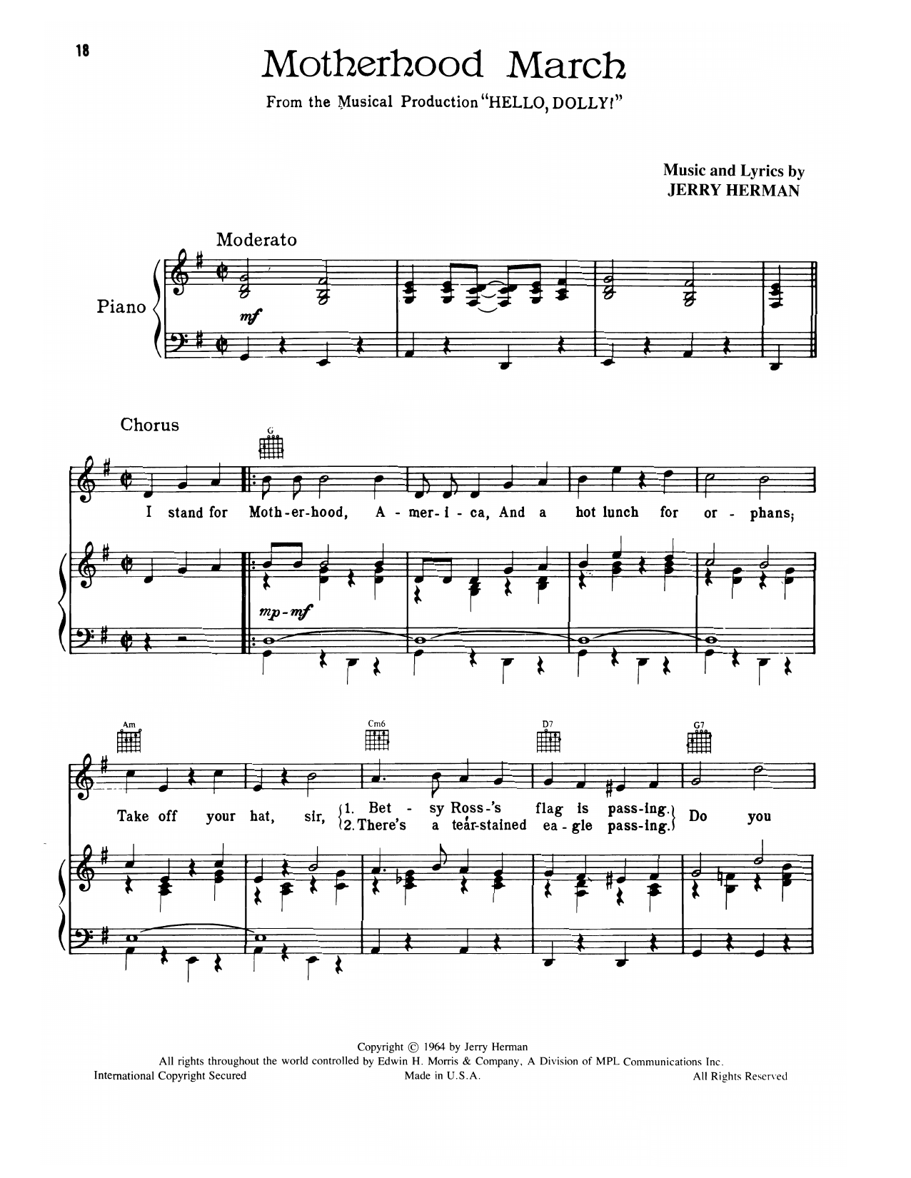 Produktbild zu: Motherhood March (from Hello, Dolly!)