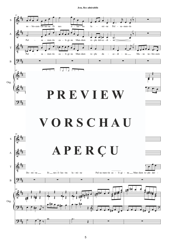 Produktgalerie: Seite 6 von 11 Jesu, Rex admirabilis, , Gemischter Chor und Orgel