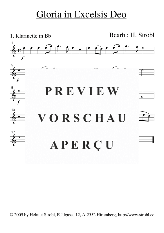 gallery: Gloria in Excelsis Deo, , Klarinettenquartett