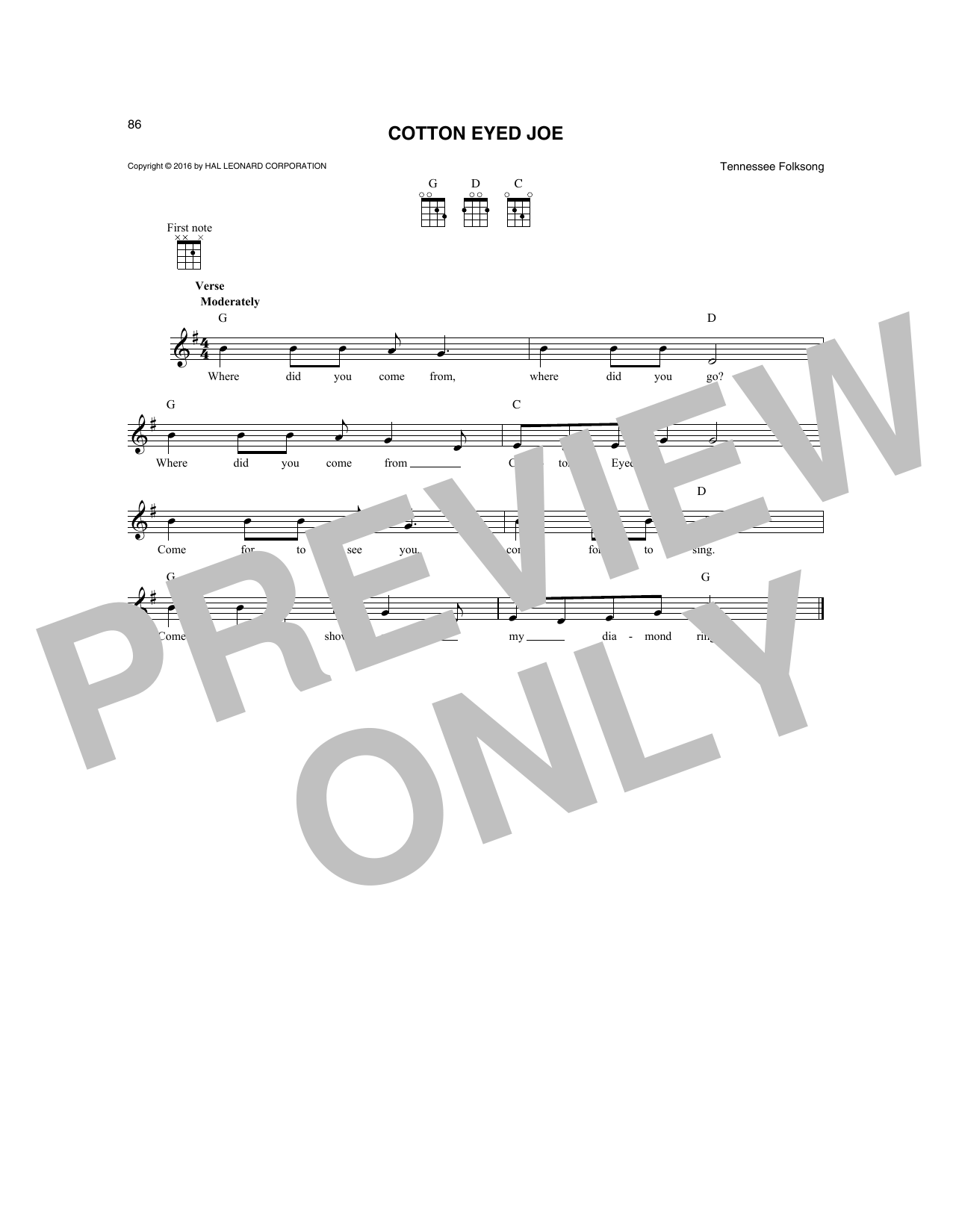 Product picture to: Cotton Eyed Joe