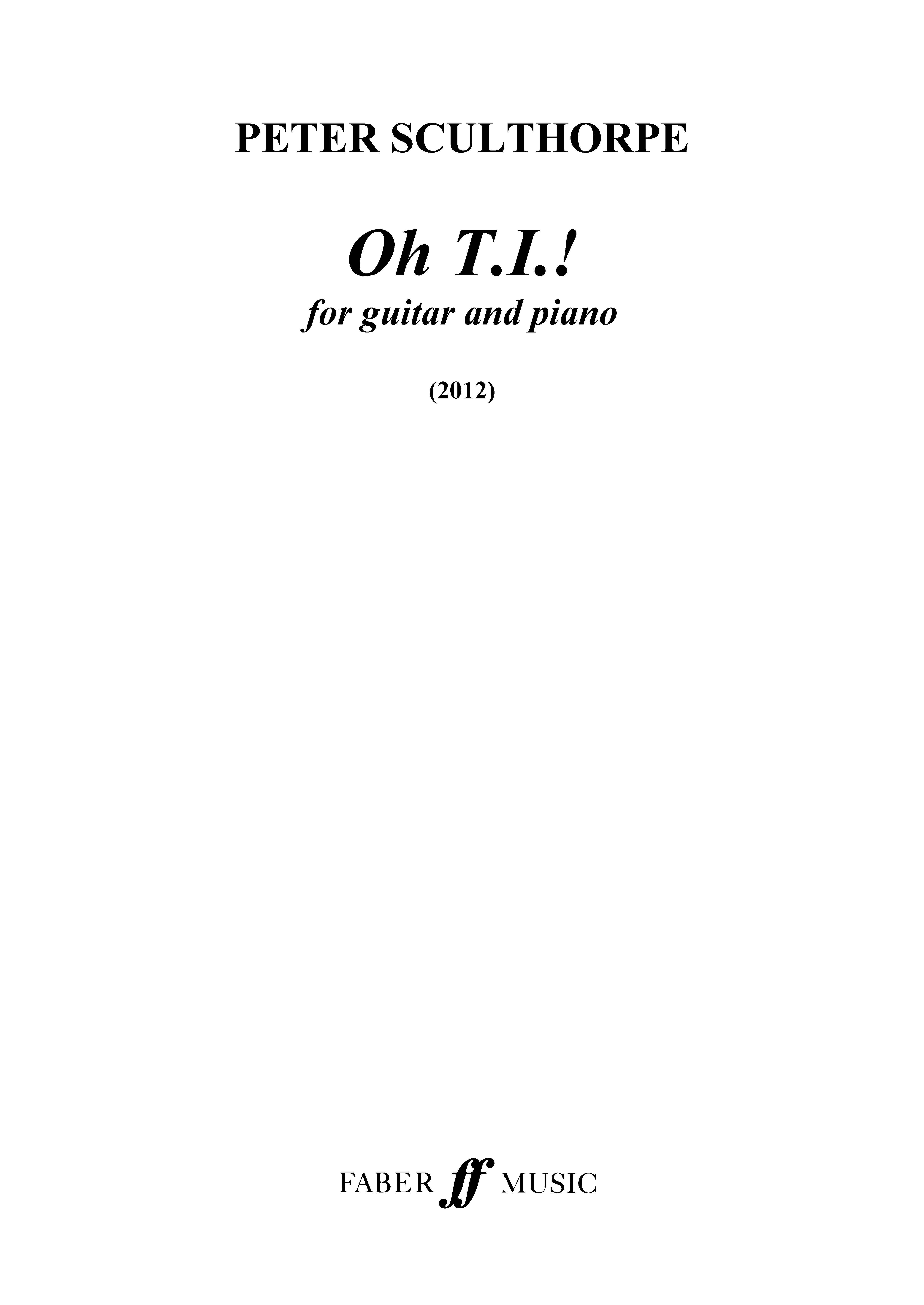 Produktbild zu: Oh, T.I.!