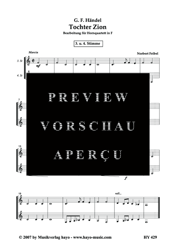 gallery: Tochter Zion, , (Horn Quartett)
