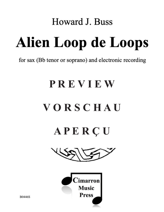 gallery: Alien Loop de Loops , , (tenor/soprano saxophone and electronic recording)