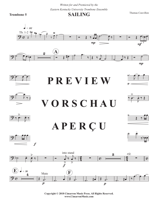 Product gallery: Page 20 of 21 Sailing , , (Trombone Ensemble)