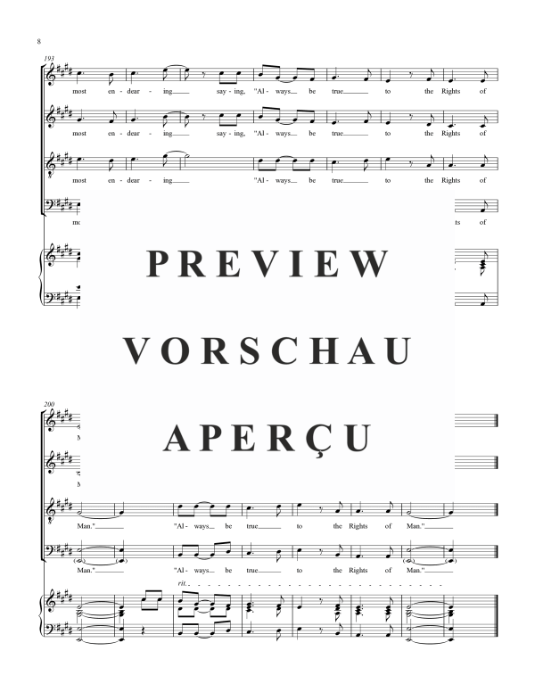 Produktgalerie: Seite 11 von 11 The Rights of Man, , Gemischter Chor