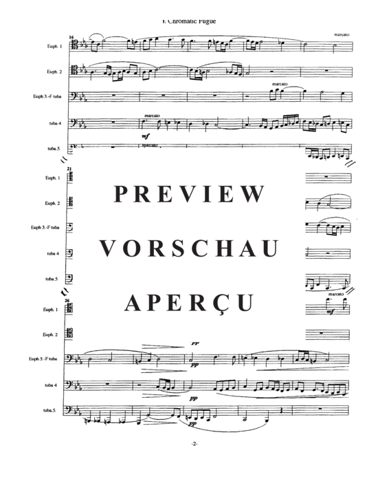 Product gallery: Page 4 of 18 Two Contrasting Pachelbel Fugues (Tuba Quintett EEE(T) , , TT)