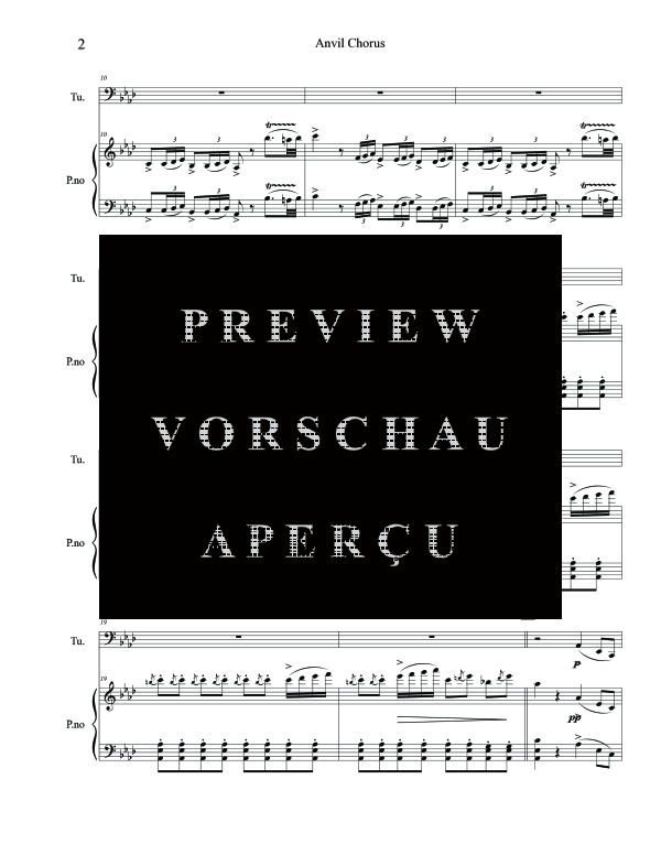 Product gallery: Page 6 of 11 Anvil Chorus, , (tuba and piano)