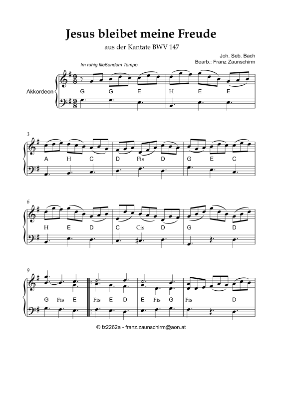 Produktbild zu: Jesus bleibet meine FreudeJoh. Seb. Bach