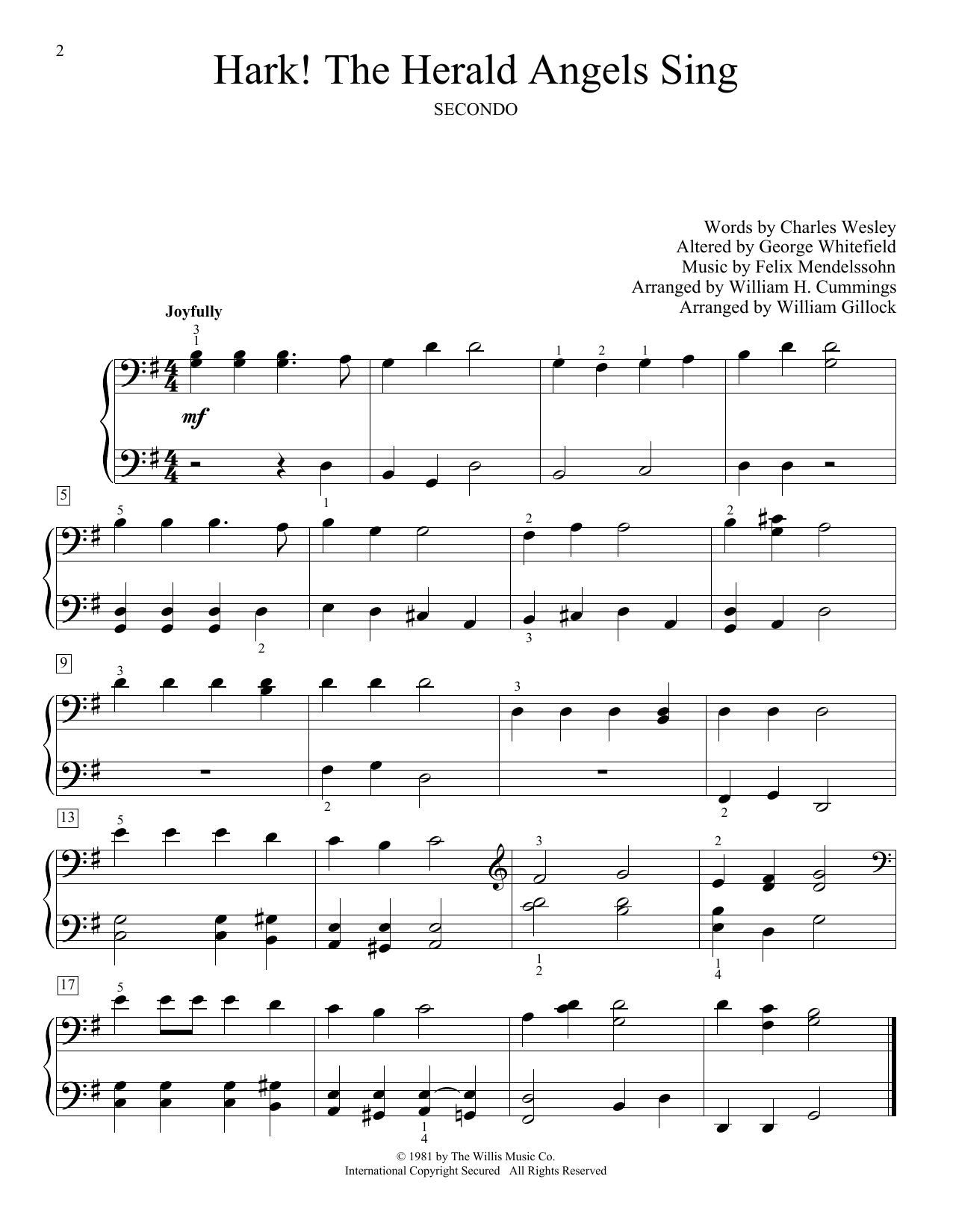 Product gallery: Page 1 of 1 Hark, The Herald Angels Sing, William Gillock