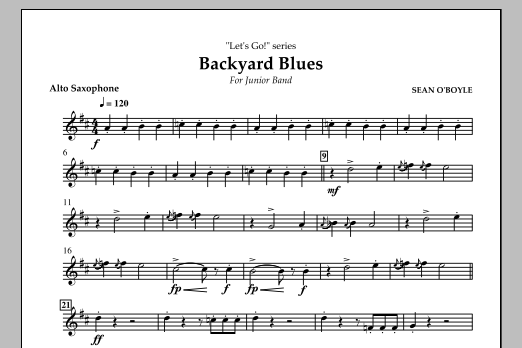Produktbild zu:  Backyard Blues - Alto Saxophone - 