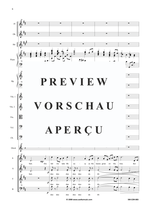 Produktgalerie: Seite 9 von 11 Four Irish songs, , Gemischter Chor und kleinem Orchester