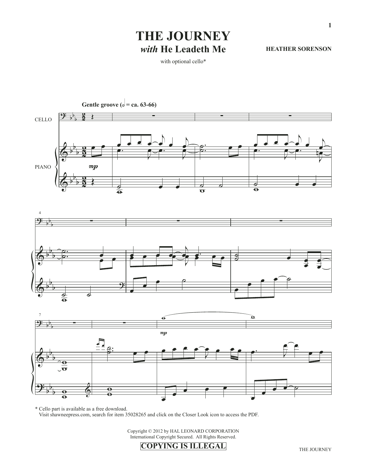 Product picture to: The Journey (with He Leadeth Me) (from Images: Sacred Piano Reflections)