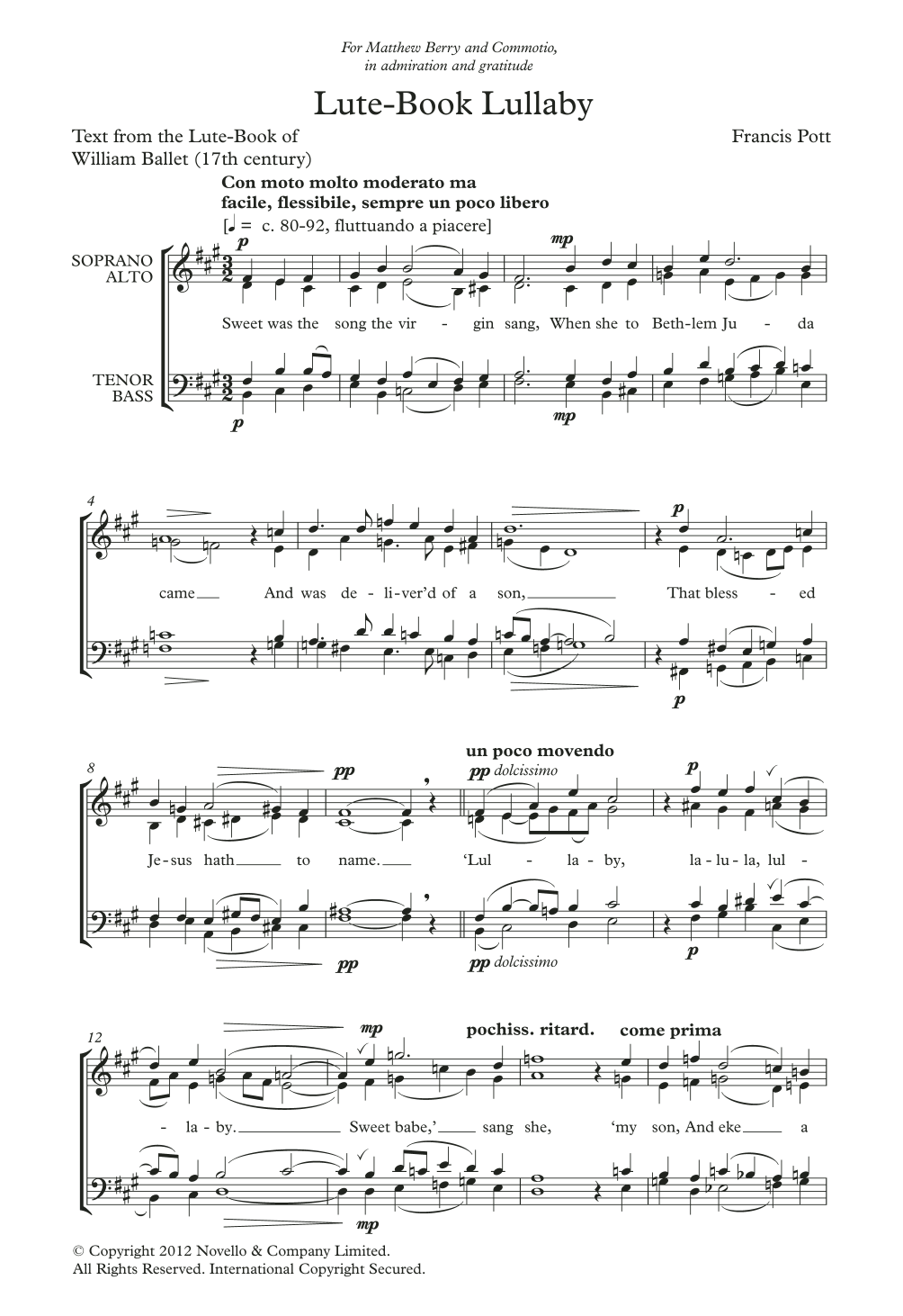 Produktbild zu: Lute-Book Lullaby