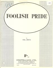 cover: Foolish Pride, Hal Smith, Gesang, Gitarre, Klavier