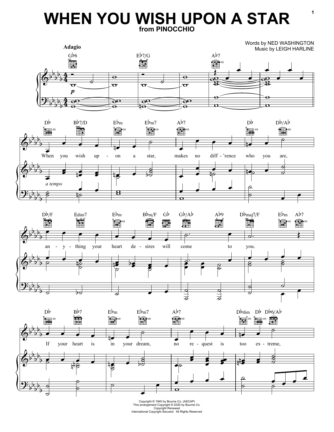 Product picture to: When You Wish Upon A Star (from Pinocchio) [Classical version]