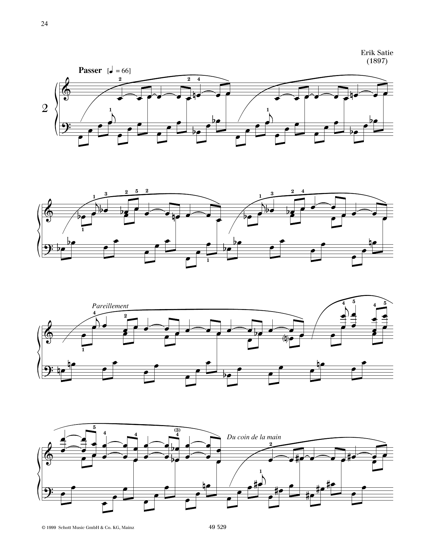 Product gallery: Page 1 of 1 Danse de travers No. 2, Erik Satie