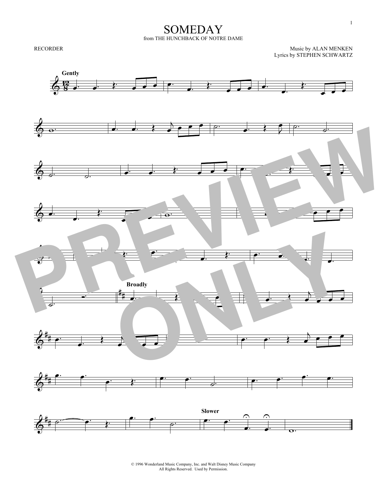 Product gallery: Page 1 of 1 Someday (from The Hunchback Of Notre Dame), All-4-One