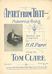 cover: Apart From That, Tom Clare, Gesang, Klavier