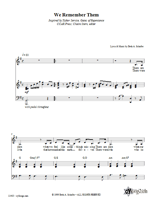 Product gallery: Page 1 of 1 We Remember Them, Beth Schafer