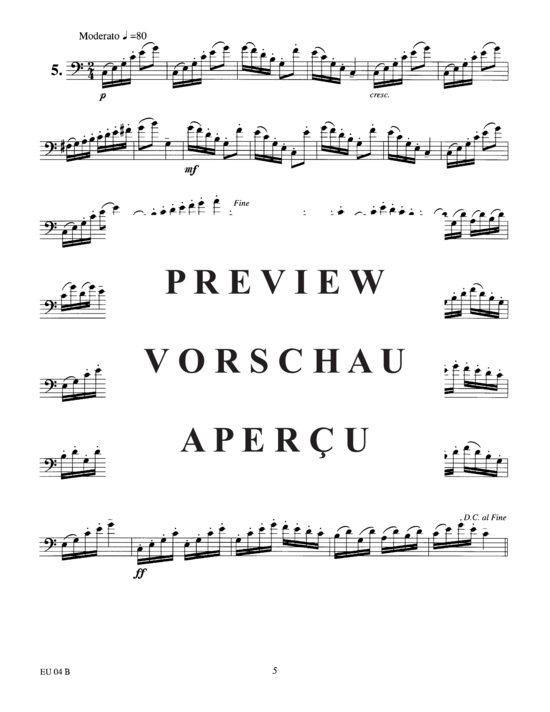 Product gallery: Page 9 of 21 Etudes for Euphonium, Vol. 4 , , (Euphonium Solo)